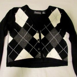 Argyle Cropped Sweater